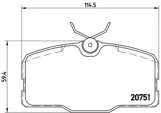 BREMBO P50006 Комплект гальмівних колодок, дискове гальмо