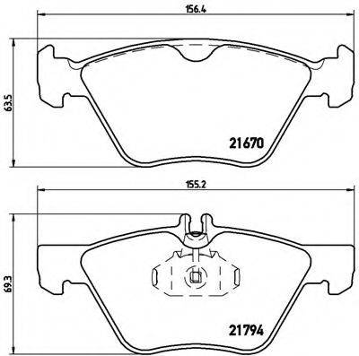 BREMBO P50026 Комплект гальмівних колодок, дискове гальмо