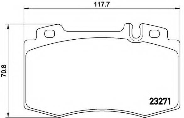 BREMBO P50041 Комплект гальмівних колодок, дискове гальмо