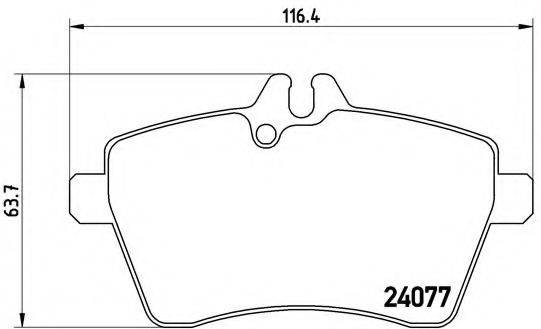 BREMBO P50054 Комплект гальмівних колодок, дискове гальмо