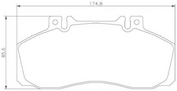 BREMBO P50065 Комплект гальмівних колодок, дискове гальмо