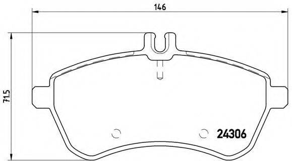 BREMBO P50067 Комплект гальмівних колодок, дискове гальмо