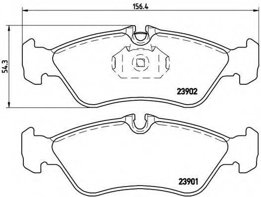 BREMBO P50082 Комплект гальмівних колодок, дискове гальмо