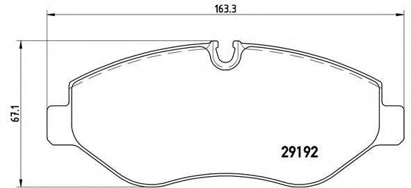 BREMBO P50085 Комплект гальмівних колодок, дискове гальмо