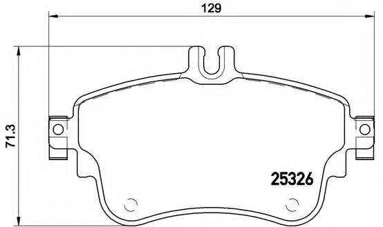 BREMBO P50094 Комплект гальмівних колодок, дискове гальмо