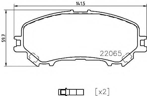 BREMBO P56099 Комплект гальмівних колодок, дискове гальмо