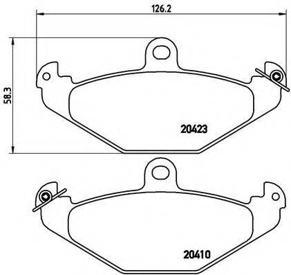 BREMBO P59026 Комплект гальмівних колодок, дискове гальмо