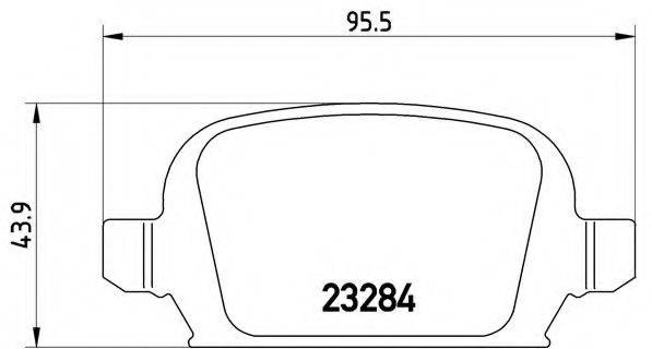 BREMBO P59037 Комплект гальмівних колодок, дискове гальмо