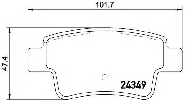 BREMBO P59057 Комплект гальмівних колодок, дискове гальмо