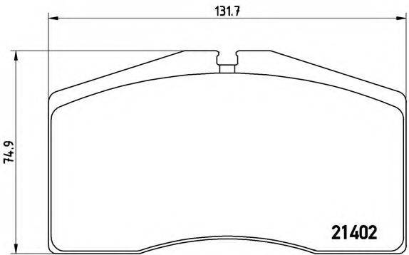 BREMBO P65006 Комплект гальмівних колодок, дискове гальмо