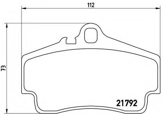 BREMBO P65008 Комплект гальмівних колодок, дискове гальмо