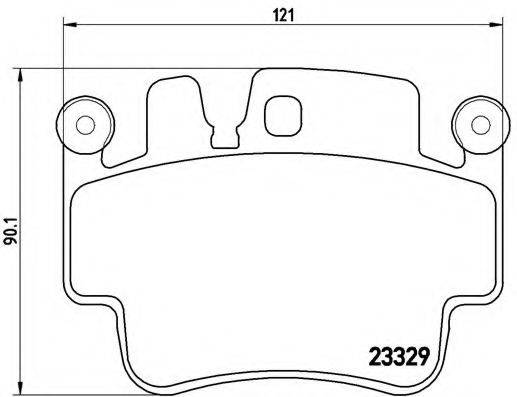 BREMBO P65009 Комплект гальмівних колодок, дискове гальмо