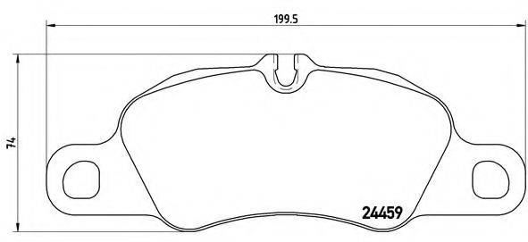 BREMBO P65018 Комплект гальмівних колодок, дискове гальмо