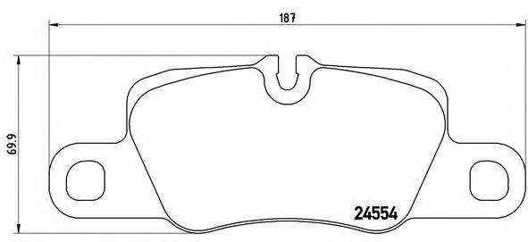 BREMBO P65020 Комплект гальмівних колодок, дискове гальмо