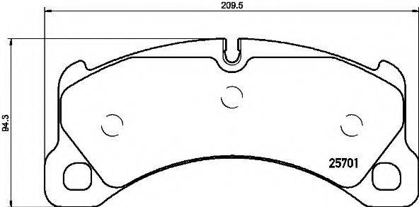 BREMBO P65033 Комплект гальмівних колодок, дискове гальмо