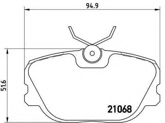 BREMBO P71004 Комплект гальмівних колодок, дискове гальмо