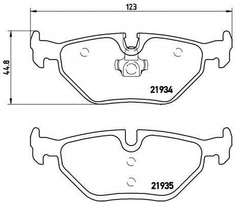 BREMBO P71006 Комплект гальмівних колодок, дискове гальмо