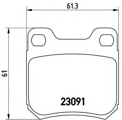 BREMBO P71008 Комплект гальмівних колодок, дискове гальмо