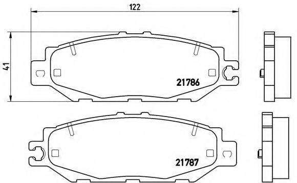 BREMBO P83036 Комплект гальмівних колодок, дискове гальмо