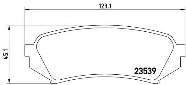 BREMBO P83049 Комплект гальмівних колодок, дискове гальмо