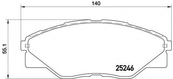 BREMBO P83137 Комплект гальмівних колодок, дискове гальмо