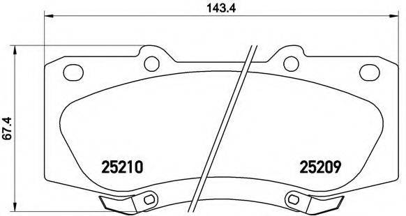 BREMBO P83140 Комплект гальмівних колодок, дискове гальмо