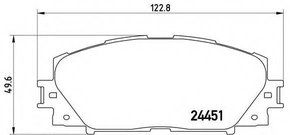 BREMBO P83141 Комплект гальмівних колодок, дискове гальмо