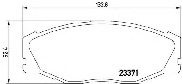 BREMBO P83142 Комплект гальмівних колодок, дискове гальмо