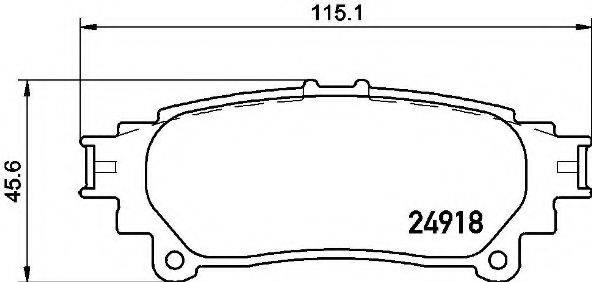 BREMBO P83152 Комплект гальмівних колодок, дискове гальмо