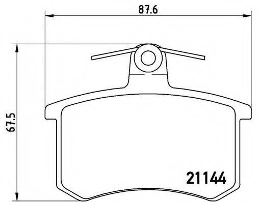 BREMBO P85013 Комплект гальмівних колодок, дискове гальмо