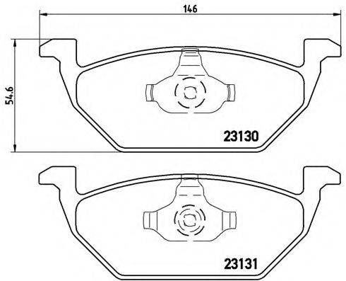 BREMBO P85041 Комплект гальмівних колодок, дискове гальмо