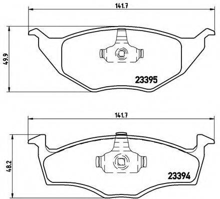 BREMBO P85055 Комплект гальмівних колодок, дискове гальмо