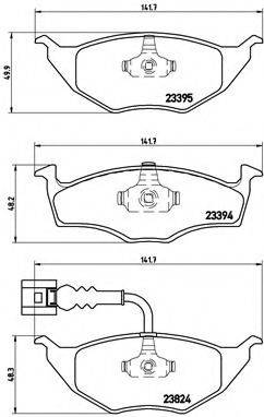 BREMBO P85063 Комплект гальмівних колодок, дискове гальмо