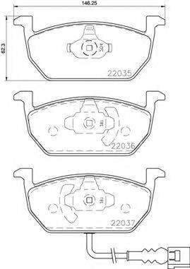 BREMBO P85137 Комплект гальмівних колодок, дискове гальмо