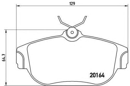 BREMBO P86007 Комплект гальмівних колодок, дискове гальмо