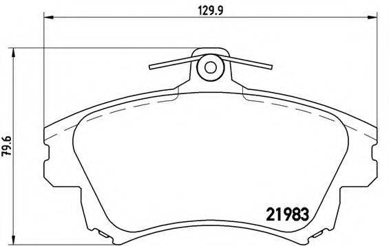 BREMBO P86017 Комплект гальмівних колодок, дискове гальмо