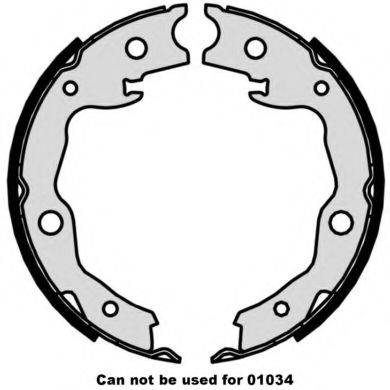 BREMBO S56545 Комплект гальмівних колодок, стоянкова гальмівна система