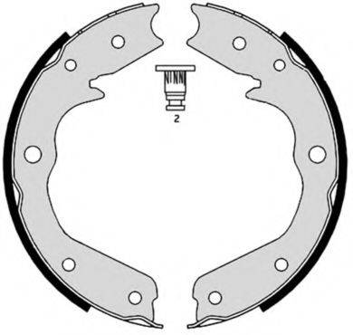 BREMBO S59527 Комплект гальмівних колодок, стоянкова гальмівна система