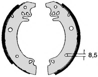 BREMBO S61507 Комплект гальмівних колодок