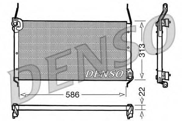 DENSO DCN09017 Конденсатор, кондиціонер