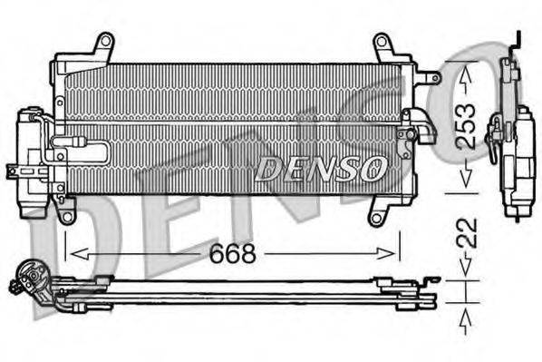 DENSO DCN09093 Конденсатор, кондиціонер