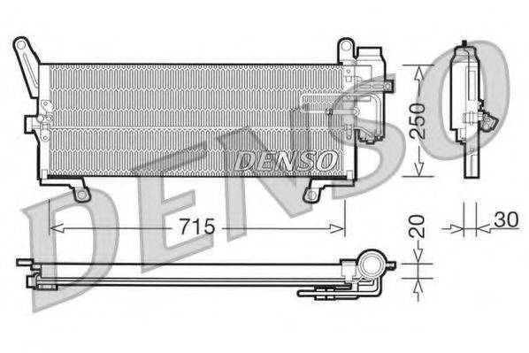 DENSO DCN09095 Конденсатор, кондиціонер