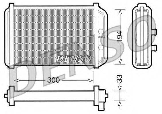 DENSO DRR09033 Теплообмінник, опалення салону