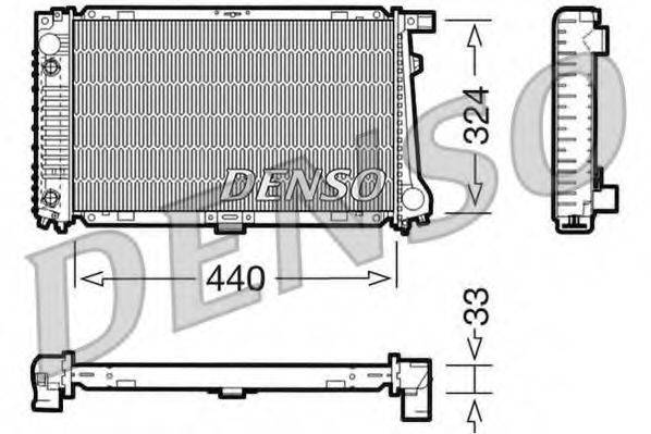 DENSO DRM05033 Радіатор, охолодження двигуна