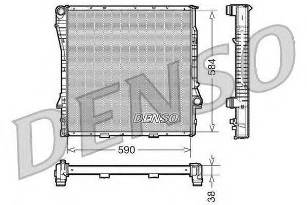 DENSO DRM05117 Радіатор, охолодження двигуна