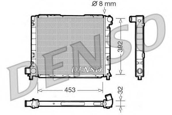 DENSO DRM09052 Радіатор, охолодження двигуна