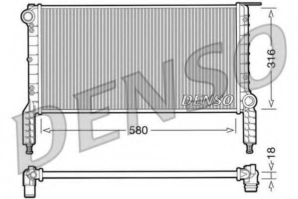 DENSO DRM09064 Радіатор, охолодження двигуна