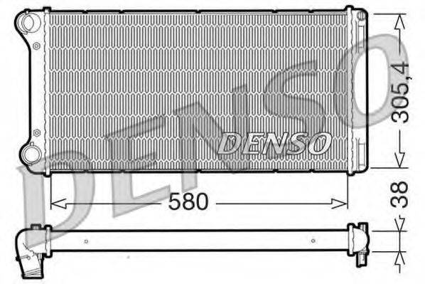 DENSO DRM09103 Радіатор, охолодження двигуна