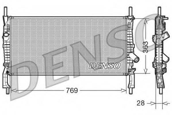 DENSO DRM10106 Радіатор, охолодження двигуна