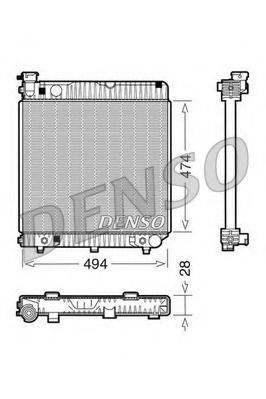 DENSO DRM17002 Радіатор, охолодження двигуна